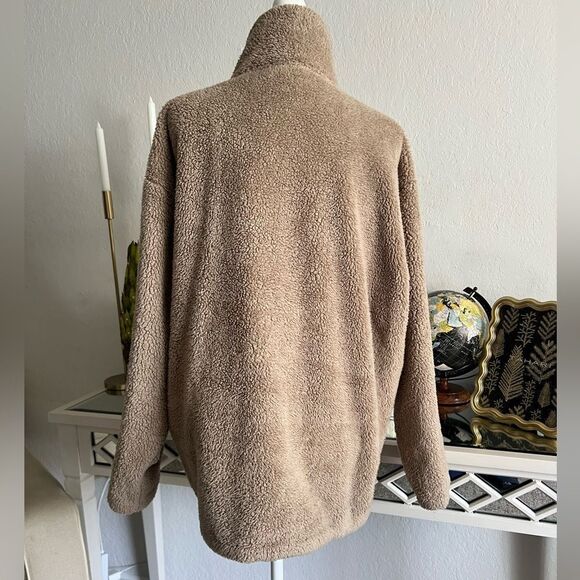 Express oversized fuzzy quartz zip sweater - Picture 2 of 5